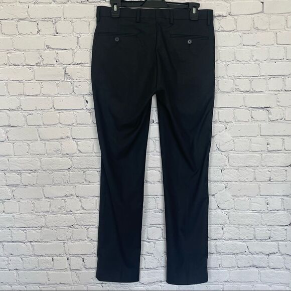 Men’s Slim Fit Black Suit Pants - Picture 5 of 8